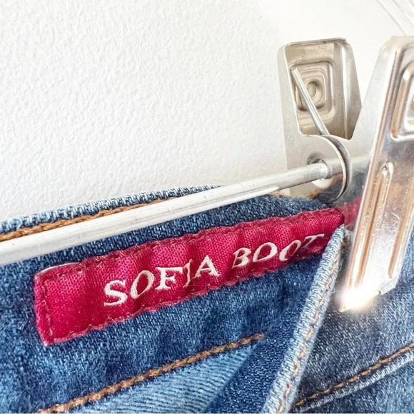 Lucky Brand Sofia Boot Cut Jean Dark Wash Flare Size 10 Long Western Style 10/30 - Picture 3 of 11